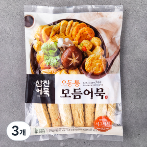 삼진어묵 오동통 모듬어묵 + 스프, 700g, 3개