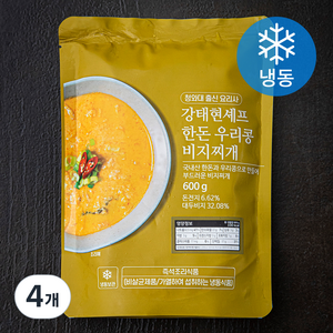 강태현셰프 한돈 우리콩 비지찌개 (냉동), 600g, 4개