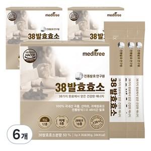 전통발효연구원 38효소, 90g, 6개