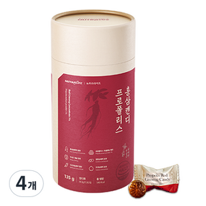 뉴트라라이프 프로폴리스 홍삼캔디, 135g, 4개