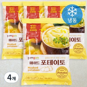 곰곰 매쉬드 포테이토(냉동), 1kg, 4개