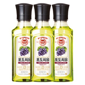 해표 포도씨유, 250ml, 3개