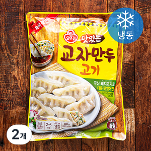 오뚜기 맛있는 교자만두 고기 (냉동), 380g, 2개