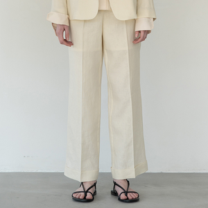 레이스 여성용 classic linen pants Bottom