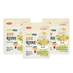 베베스트 아이 맛있는 순두부 백김치찌개 200g, 3개