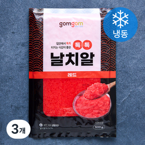 곰곰 톡톡 날치알 레드 (냉동), 500g, 3개