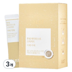 aLIST 투썸플레이스 스틱커피 카페라떼, 20g, 10개입, 3개