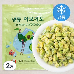 냉동 아보카도 (냉동), 500g, 2개