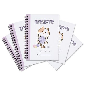 슈퍼쌤 이네쌤 감정 일기장, 냥이x5개입, 냥이, 5개