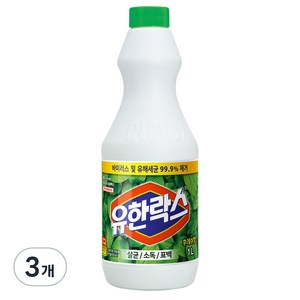 유한락스 후레쉬, 1L, 3개