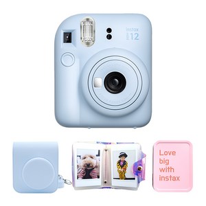 인스탁스 미니 12 파스텔 블루 instax mini 12 + 전용가방 세트, 1세트