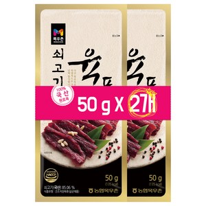 목우촌 쇠고기 육포, 50g, 2개