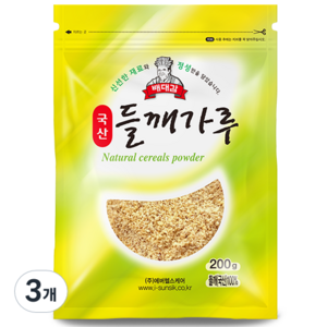 배대감 국산들깨가루, 200g, 3개