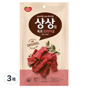 상상육포 오리지널, 70g, 3개