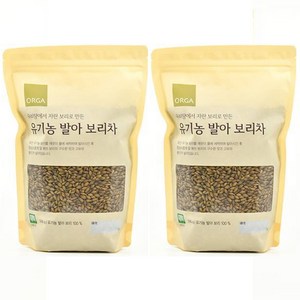 올가홀푸드 우리땅에서 자란 보리로 만든 유기농 발아 보리차, 500g, 1개입, 2개