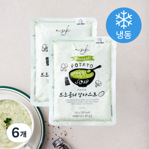 아소키친 브로콜리 감자스프 (냉동), 160g, 6개