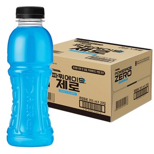 파워에이드 제로 무라벨, 355ml, 20개