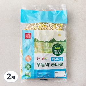 곰곰 제주산 무농약 콩나물, 300g, 2개