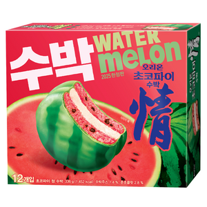 오리온 초코파이 정 수박 12p, 1개, 336g