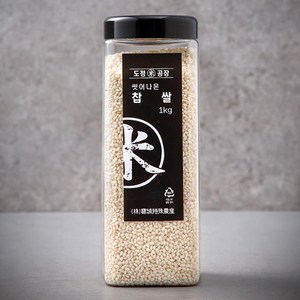 도정공장 씻어나온 찹쌀, 1kg, 1통