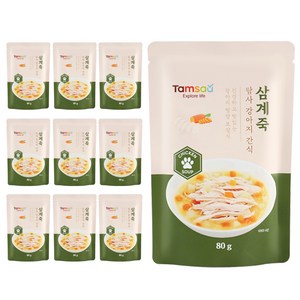 탐사 강아지 보양간식, 80g, 10개, 삼계죽
