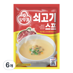 오뚜기 쇠고기 스프, 80g, 6개