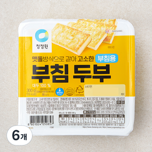 청정원 부침두부, 300g, 6개