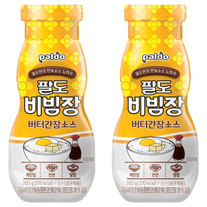 팔도 비빔장 버터간장소스, 200g, 2개