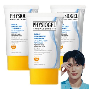 피지오겔 DMT UV 어드밴스드 썬스크린 SPF50+ PA++++, 30ml, 3개