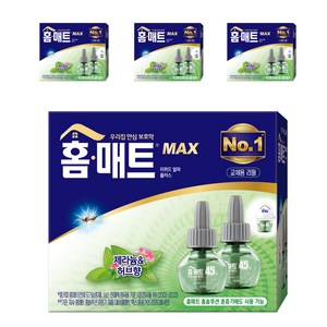 홈매트 리퀴드 알파플러스 허브향 리필 2p, 58ml, 4개