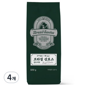 곰곰 브라질 산토스 원두, 500g, 4개, 홀빈(분쇄안함)