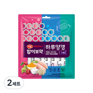 하림펫푸드 밥이보약 짜먹는 고양이 간식, 닭고기, 240g, 2세트