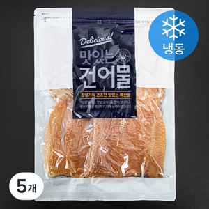 해맑은푸드 마른오징어 몸통 소소 5미 (냉동), 200g, 5개