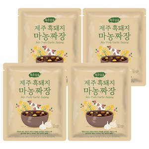 오뚜기 제주담음 제주 흑돼지 마농짜장, 250g, 4개