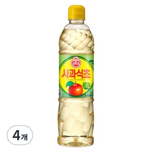 오뚜기 사과식초, 900ml, 4개