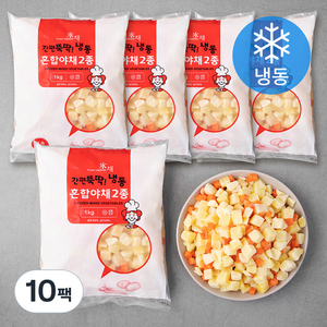 간편뚝딱 혼합야채 2종 (냉동), 1kg, 10팩