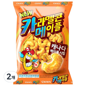 크라운 카라멜 메이플콘, 154g, 2개