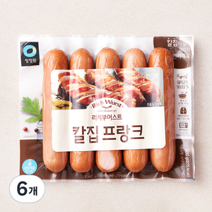 청정원 리치부어스트 칼집 프랑크, 300g, 6개