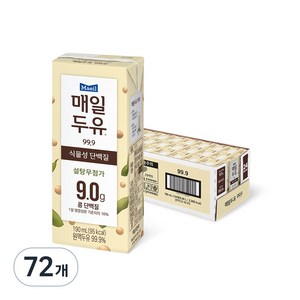 매일두유 99.9, 190ml, 72개