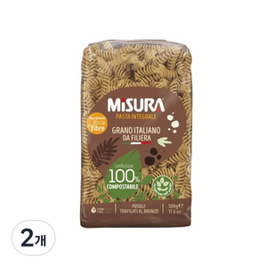 MISURA 통밀 푸질리 파스타, 500g, 2개