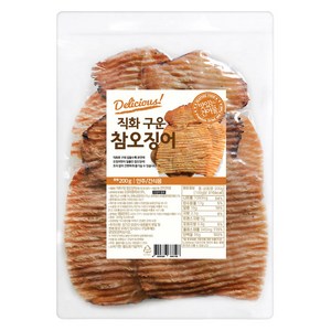 해맑은푸드 직화구운 참오징어, 1개, 200g