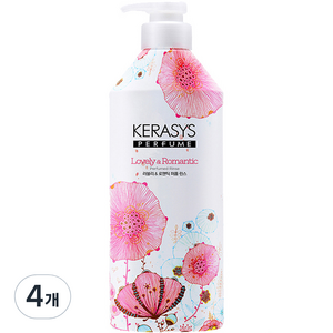 케라시스 러블리 앤 로맨틱 퍼퓸 린스, 980ml, 4개