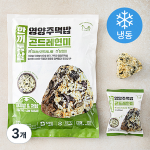 한끼통살 영양주먹밥 곤드레현미 5개입 (냉동), 500g, 3개