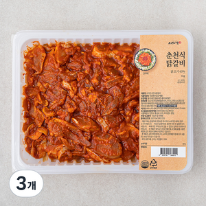 서가연 춘천식 닭갈비, 1kg, 3개