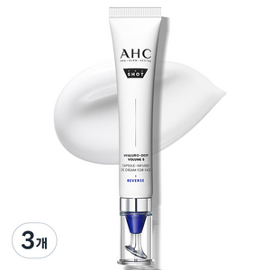 AHC 프로 샷 히알루로 딥 볼륨 5 캡슐 인퓨즈드 아이크림 포 페이스, 30ml, 3개