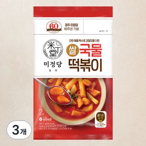 즐거운동행 미정당 쌀 국물떡볶이, 401.2g, 3개