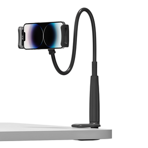 누아트 태블릿 스마트폰 침대 자바라 거치대, JABARA-110, 블랙, 1개