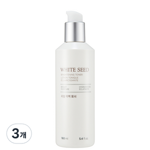 더페이스샵 화이트씨드 리얼 미백 토너, 145ml, 3개