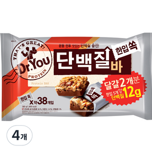 닥터유 단백질바 한입쏙, 380g, 4개