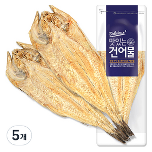 해맑은푸드 자연건조 황태포 2p, 120g, 5개